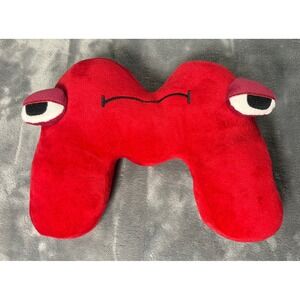 Alphabet Lore Letter M Plush Toy 9" Red Character Stuffed Animal Collectible